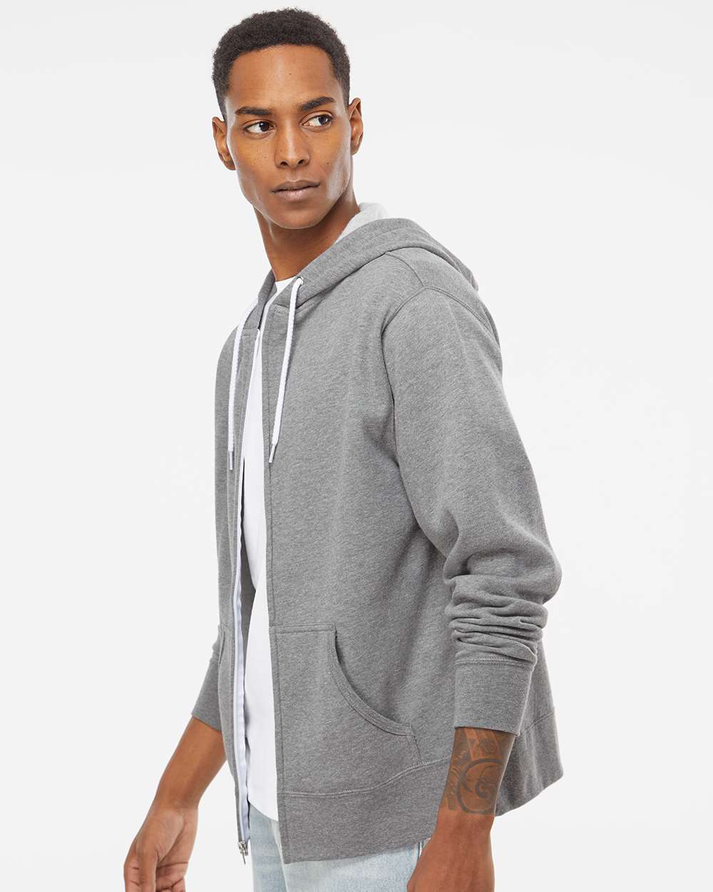 Independent Trading Co.-AFX90UNZ-Lightweight Full-Zip Hooded Sweatshirt - Image 60