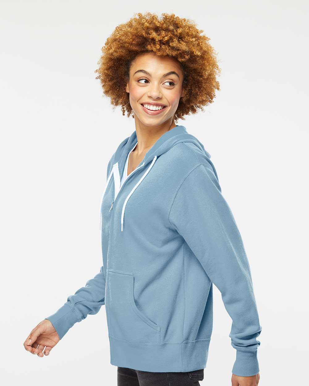 Independent Trading Co.-AFX90UNZ-Lightweight Full-Zip Hooded Sweatshirt - Image 66