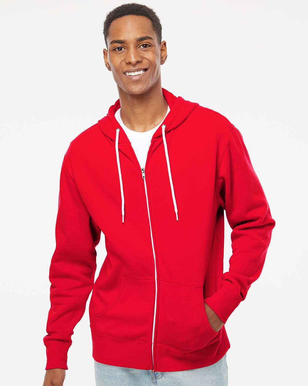 Independent Trading Co.-AFX90UNZ-Lightweight Full-Zip Hooded Sweatshirt - Image 71