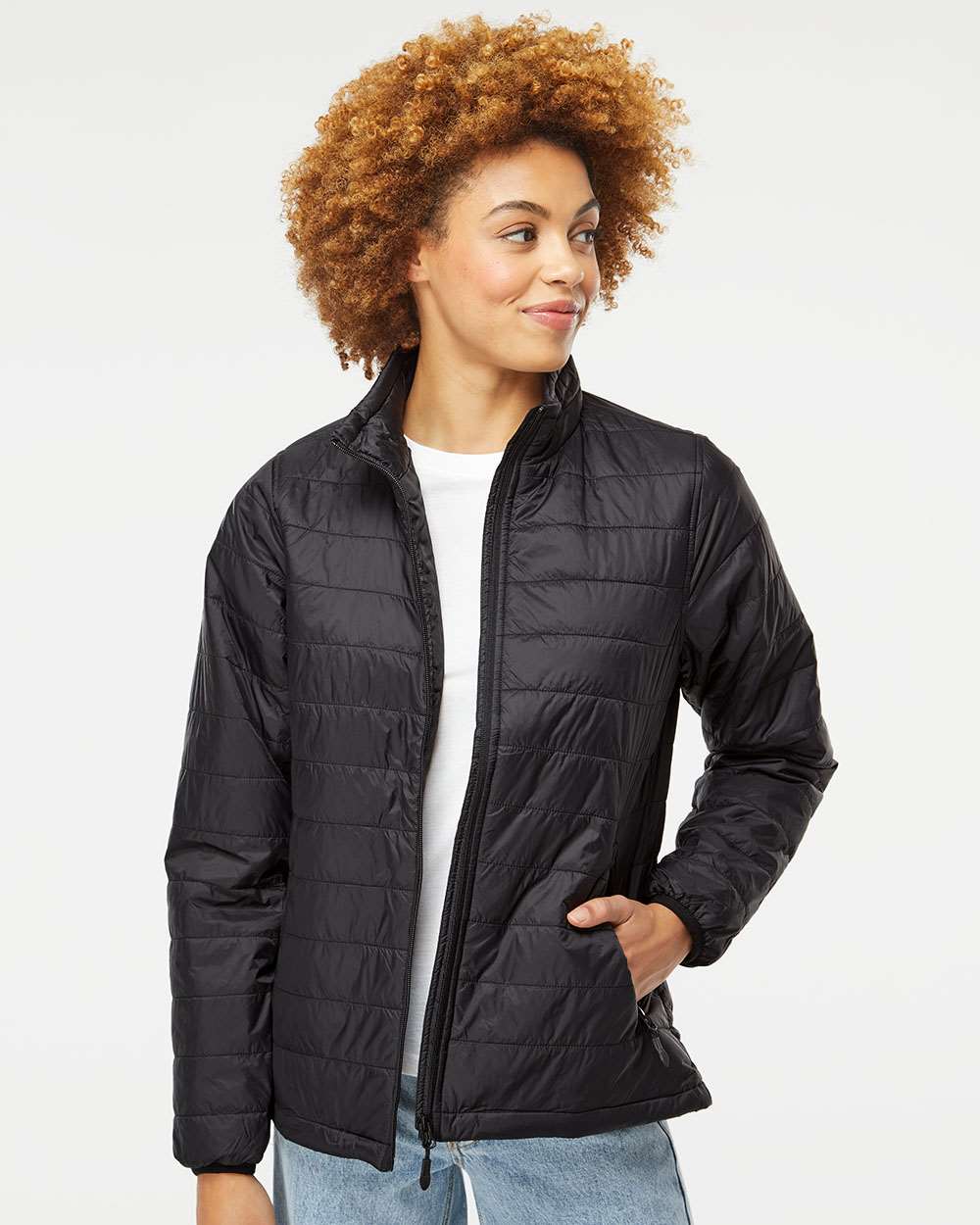 Independent Trading Co.-EXP200PFZ-Women's Puffer Jacket - Image 4