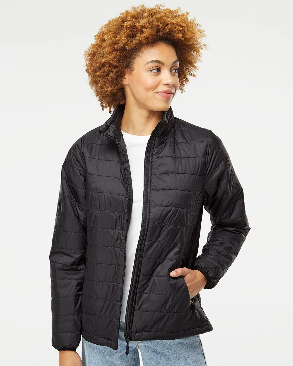 Independent Trading Co.-EXP200PFZ-Women's Puffer Jacket - Image 7