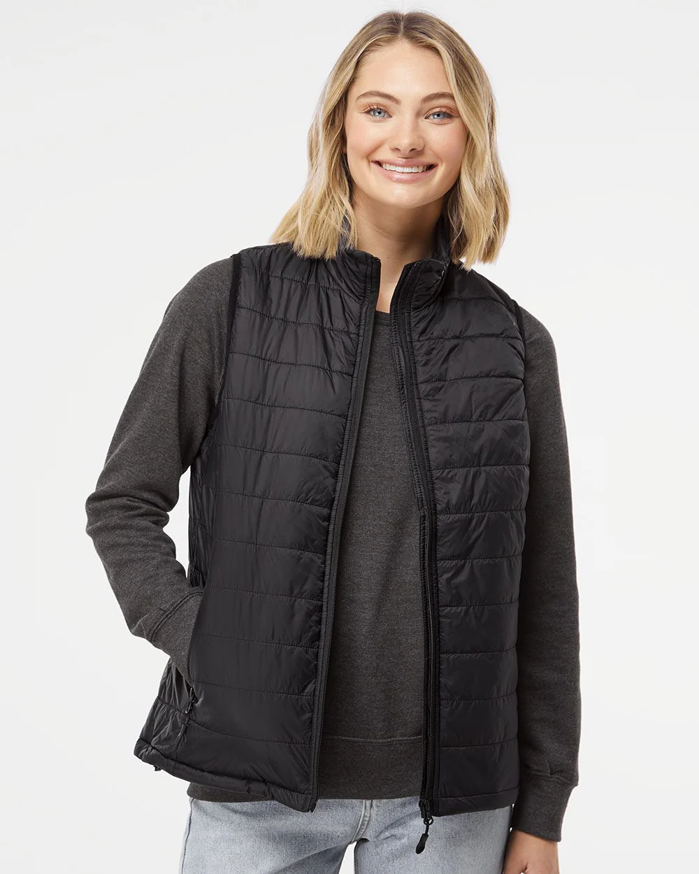 Independent Trading Co.-EXP220PFV-Women's Puffer Vest - Image 7