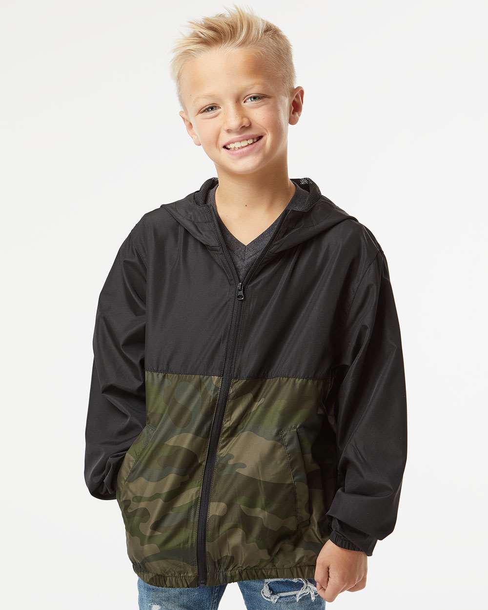 Independent Trading Co.-EXP24YWZ-Youth Lightweight Windbreaker Full-Zip Jacket - Image 11