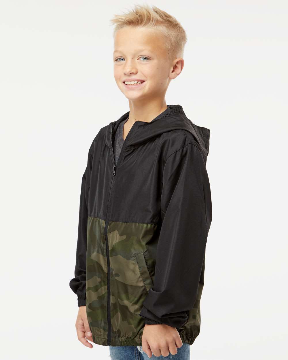 Independent Trading Co.-EXP24YWZ-Youth Lightweight Windbreaker Full-Zip Jacket - Image 12