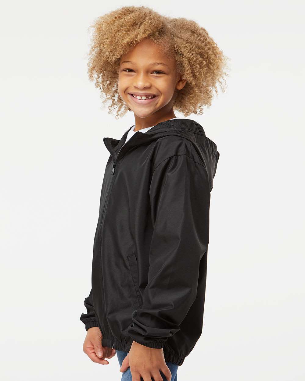 Independent Trading Co.-EXP24YWZ-Youth Lightweight Windbreaker Full-Zip Jacket - Image 5
