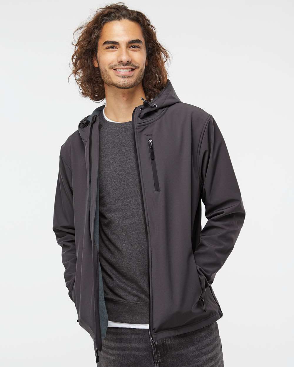 Independent Trading Co.-EXP35SSZ-Poly-Tech Soft Shell Jacket - Image 11