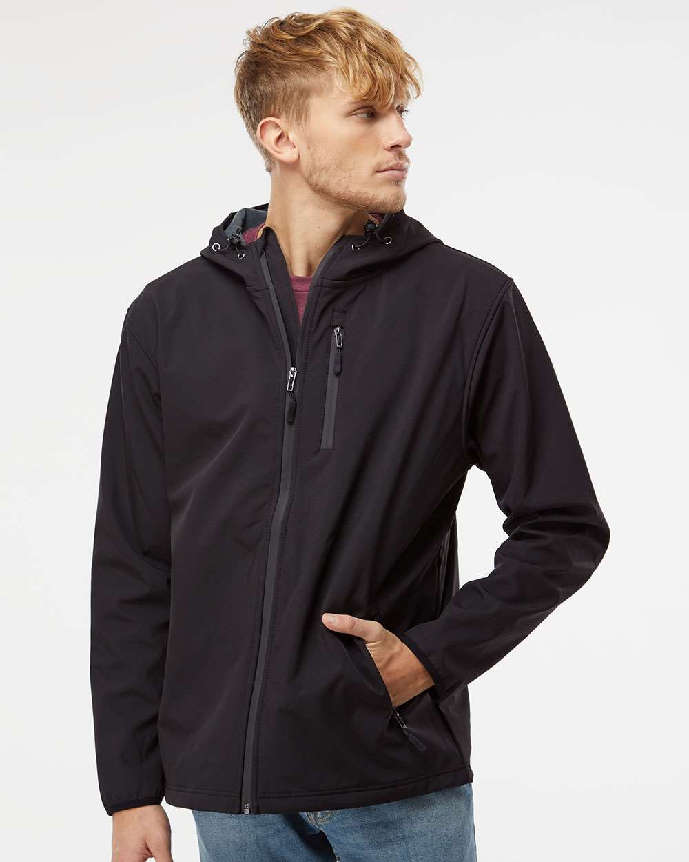 Independent Trading Co.-EXP35SSZ-Poly-Tech Soft Shell Jacket - Image 4