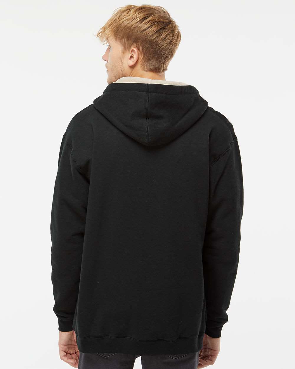 Independent Trading Co.-EXP40SHZ-Sherpa-Lined Full-Zip Hooded Sweatshirt - Image 6