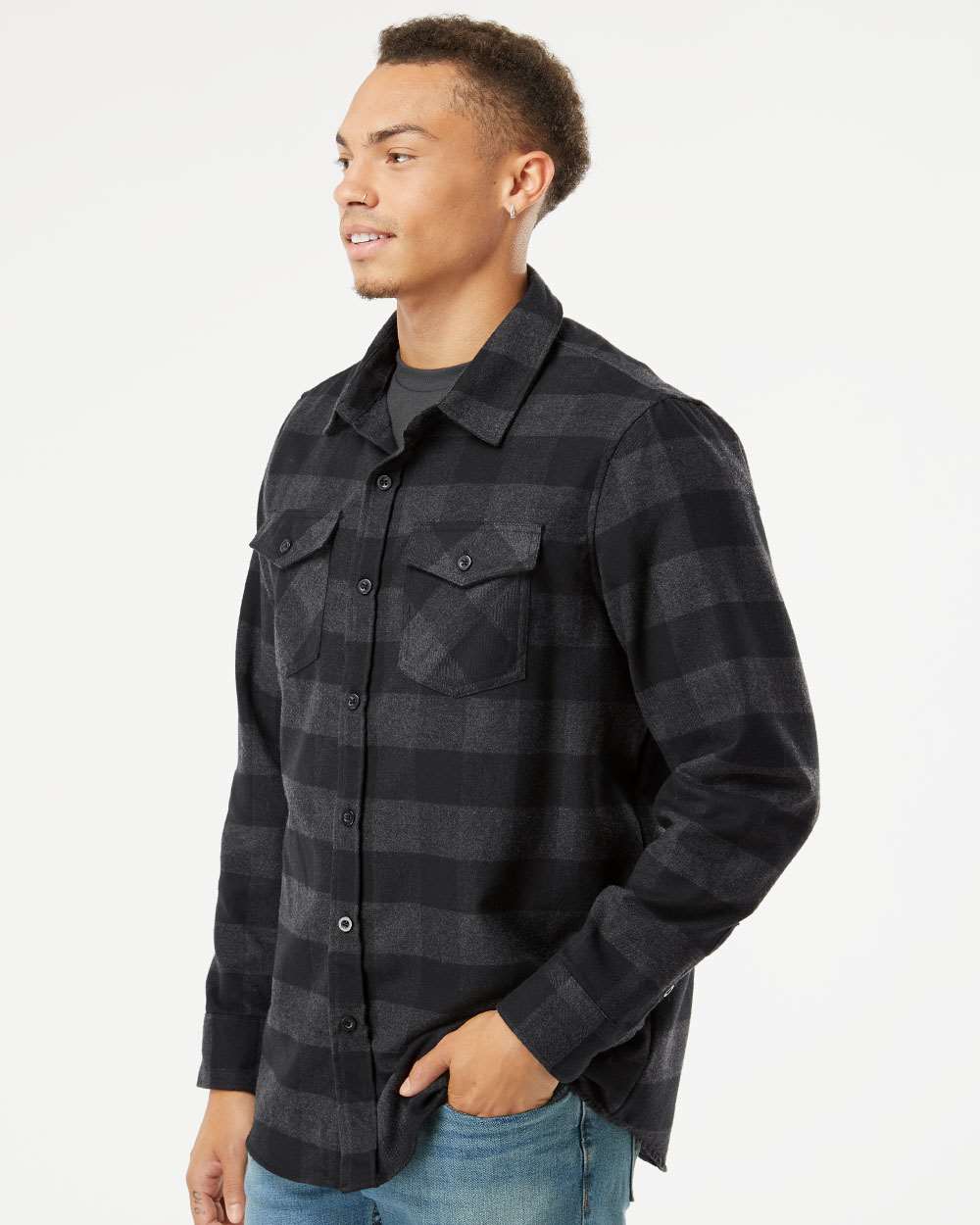 Independent Trading Co.-EXP50F-Flannel Shirt - Image 5