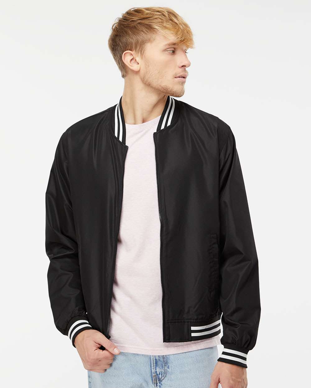 Independent Trading Co.-EXP52BMR-Lightweight Bomber Jacket - Image 17