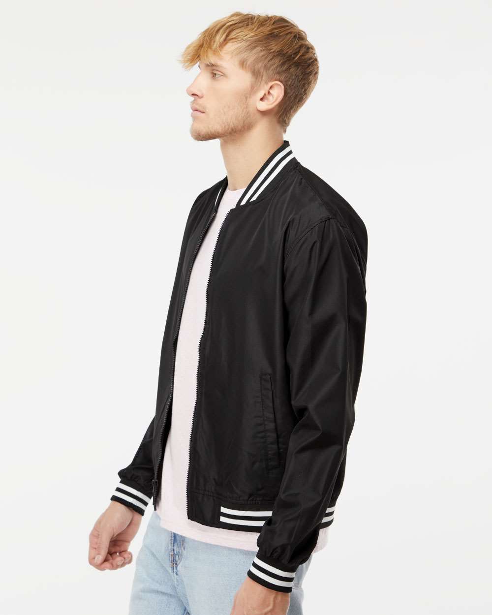 Independent Trading Co.-EXP52BMR-Lightweight Bomber Jacket - Image 18