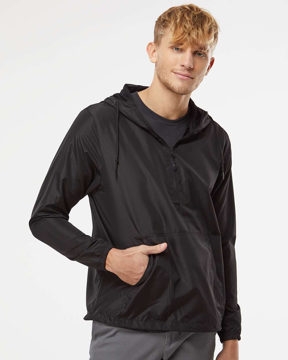 Independent Trading Co.-EXP54LWP-Lightweight Quarter-Zip Windbreaker Pullover Jacket - Image 11