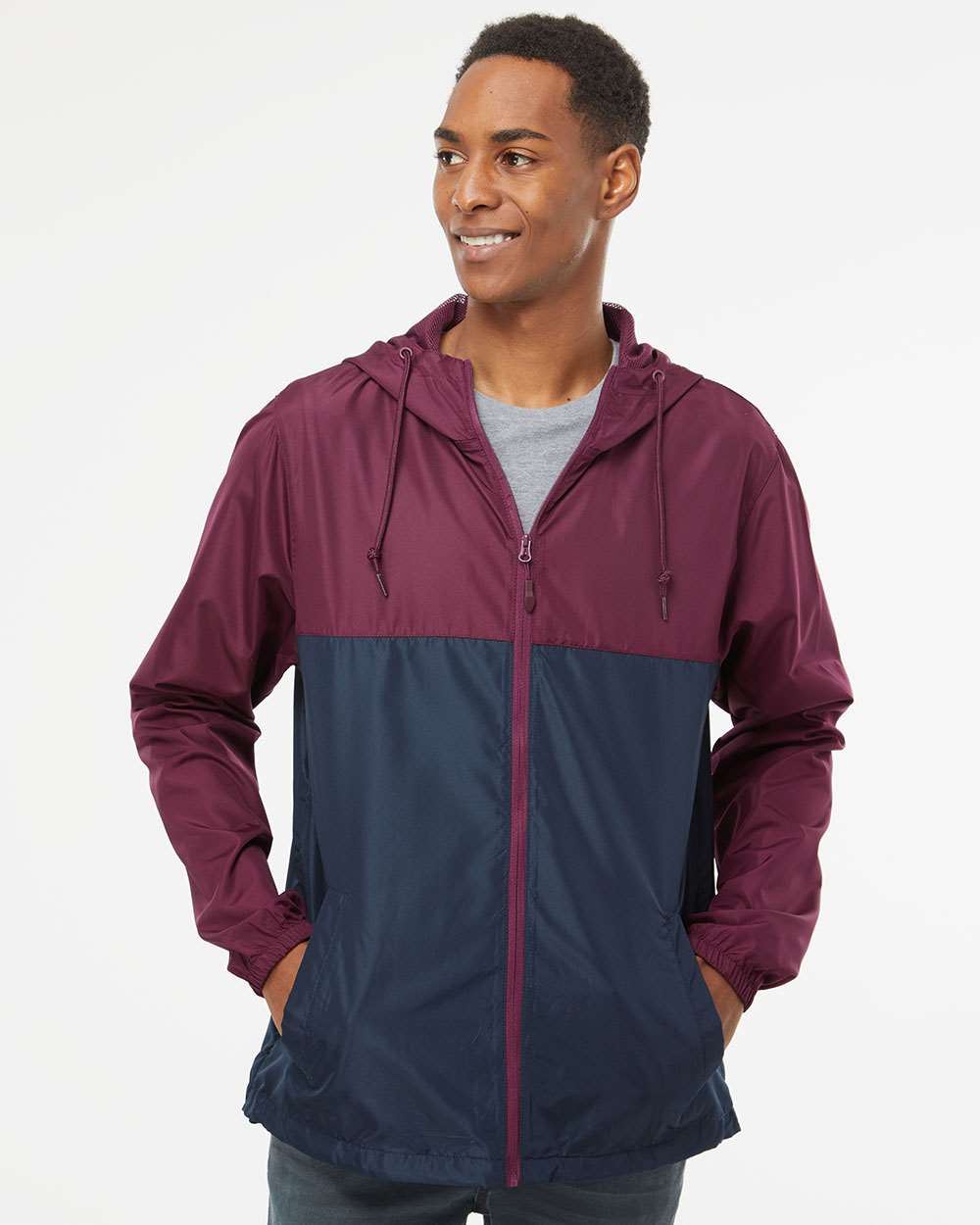 Independent Trading Co.-EXP54LWZ-Lightweight Windbreaker Full-Zip Jacket - Image 77