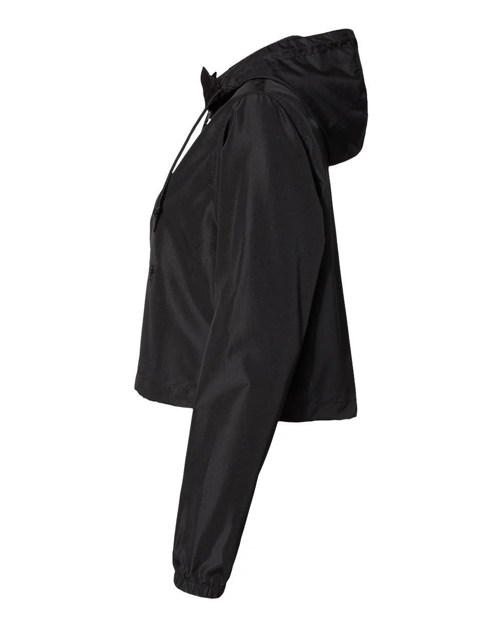 Independent Trading Co.-EXP64CRP-Women's Lightweight Quarter-Zip Pullover Crop Windbreaker - Image 3