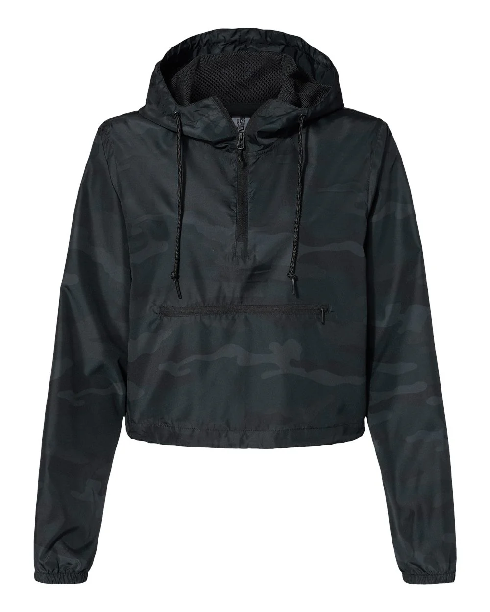 Independent Trading Co.-EXP64CRP-Women's Lightweight Quarter-Zip Pullover Crop Windbreaker - Image 8