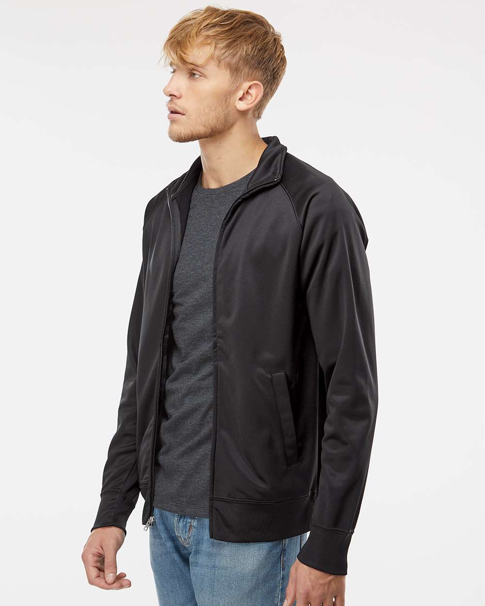 Independent Trading Co.-EXP70PTZ-Lightweight Poly-Tech Full-Zip Track Jacket - Image 12