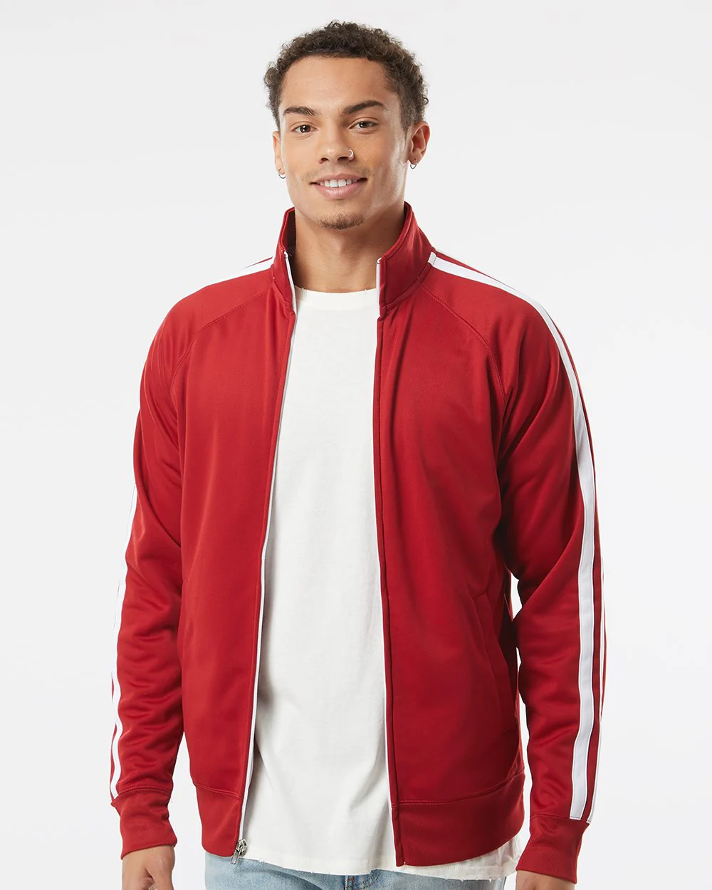 Independent Trading Co.-EXP70PTZ-Lightweight Poly-Tech Full-Zip Track Jacket - Image 7