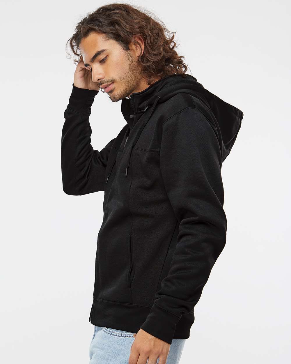Independent Trading Co.-EXP80PTZ-Poly-Tech Full-Zip Hooded Sweatshirt - Image 5
