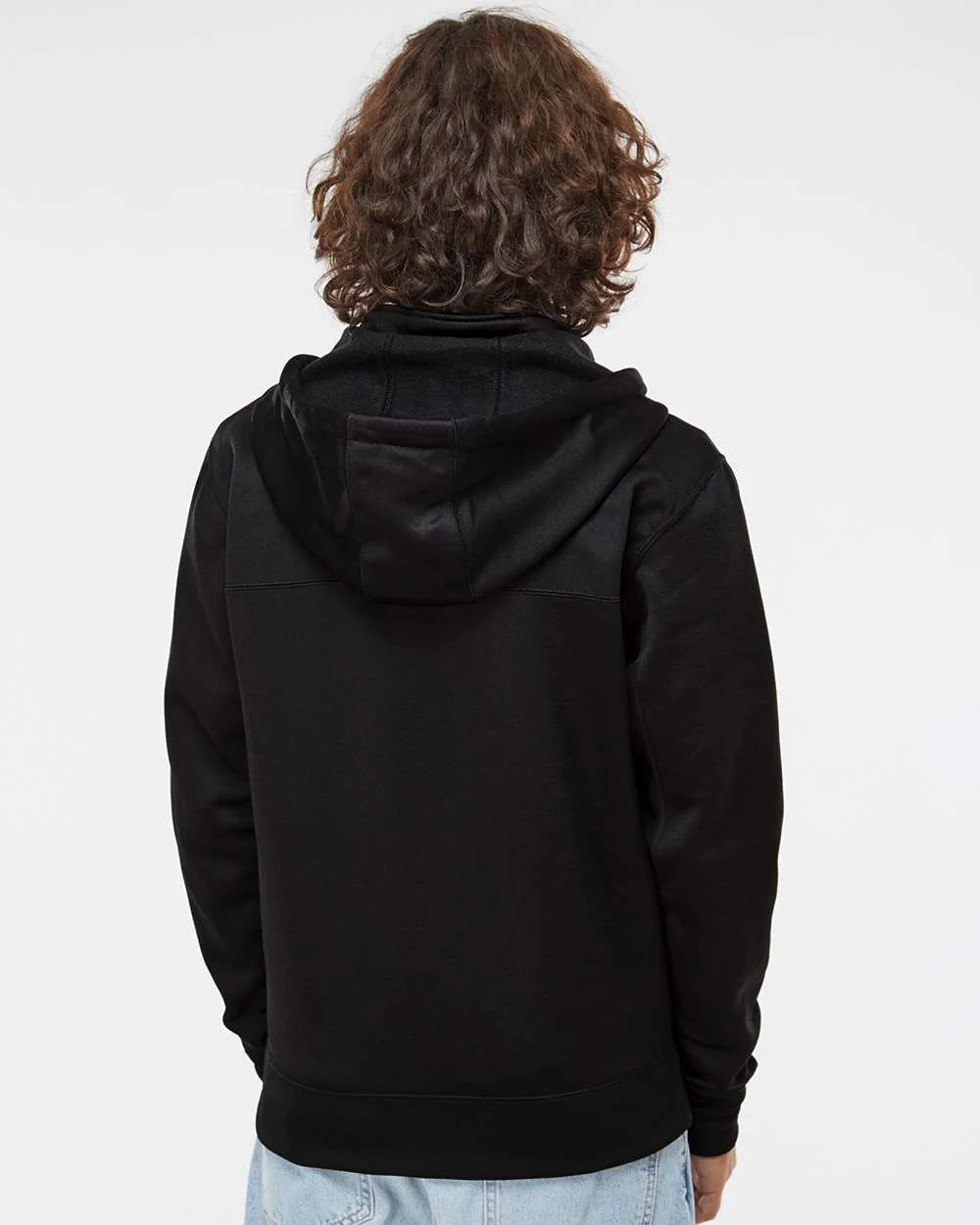 Independent Trading Co.-EXP80PTZ-Poly-Tech Full-Zip Hooded Sweatshirt - Image 6