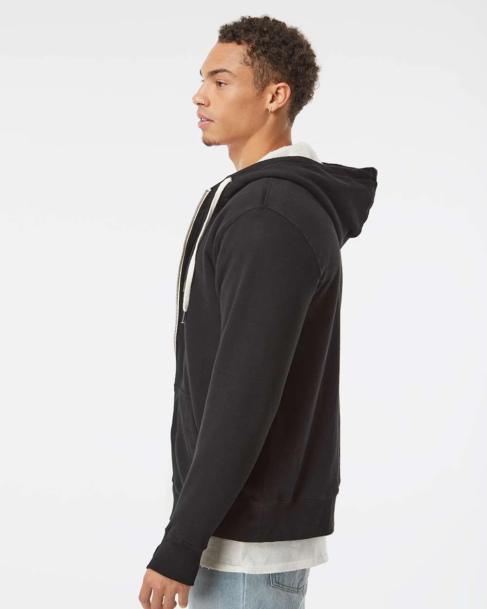 Independent Trading Co.-EXP90SHZ-Sherpa-Lined Hooded Sweatshirt - Image 5
