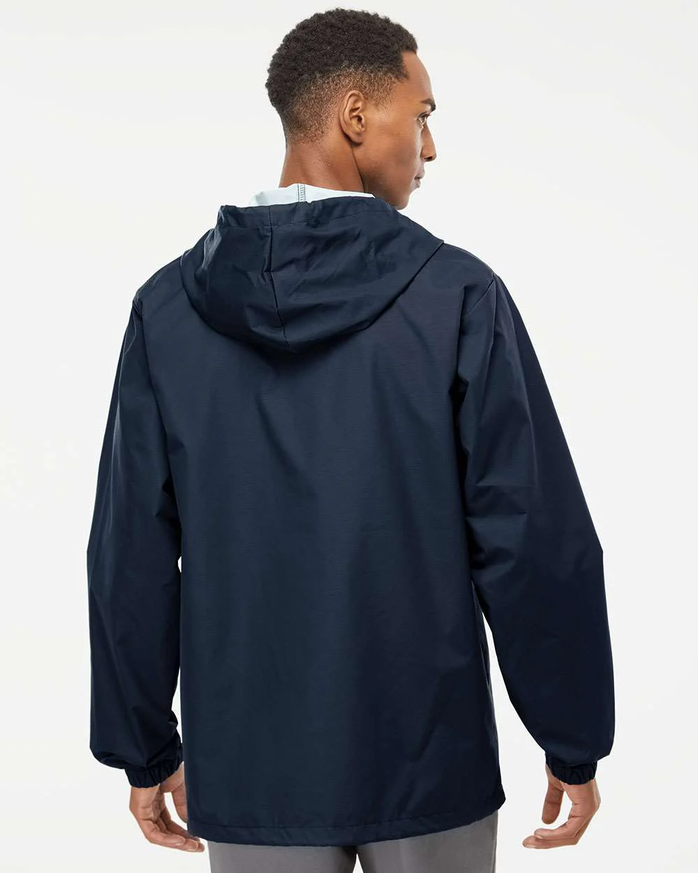 Independent Trading Co.-EXP95NB-Water-Resistant Hooded Windbreaker - Image 19