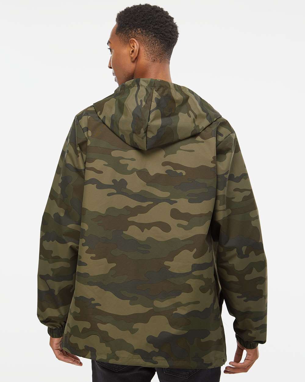 Independent Trading Co.-EXP95NB-Water-Resistant Hooded Windbreaker - Image 25