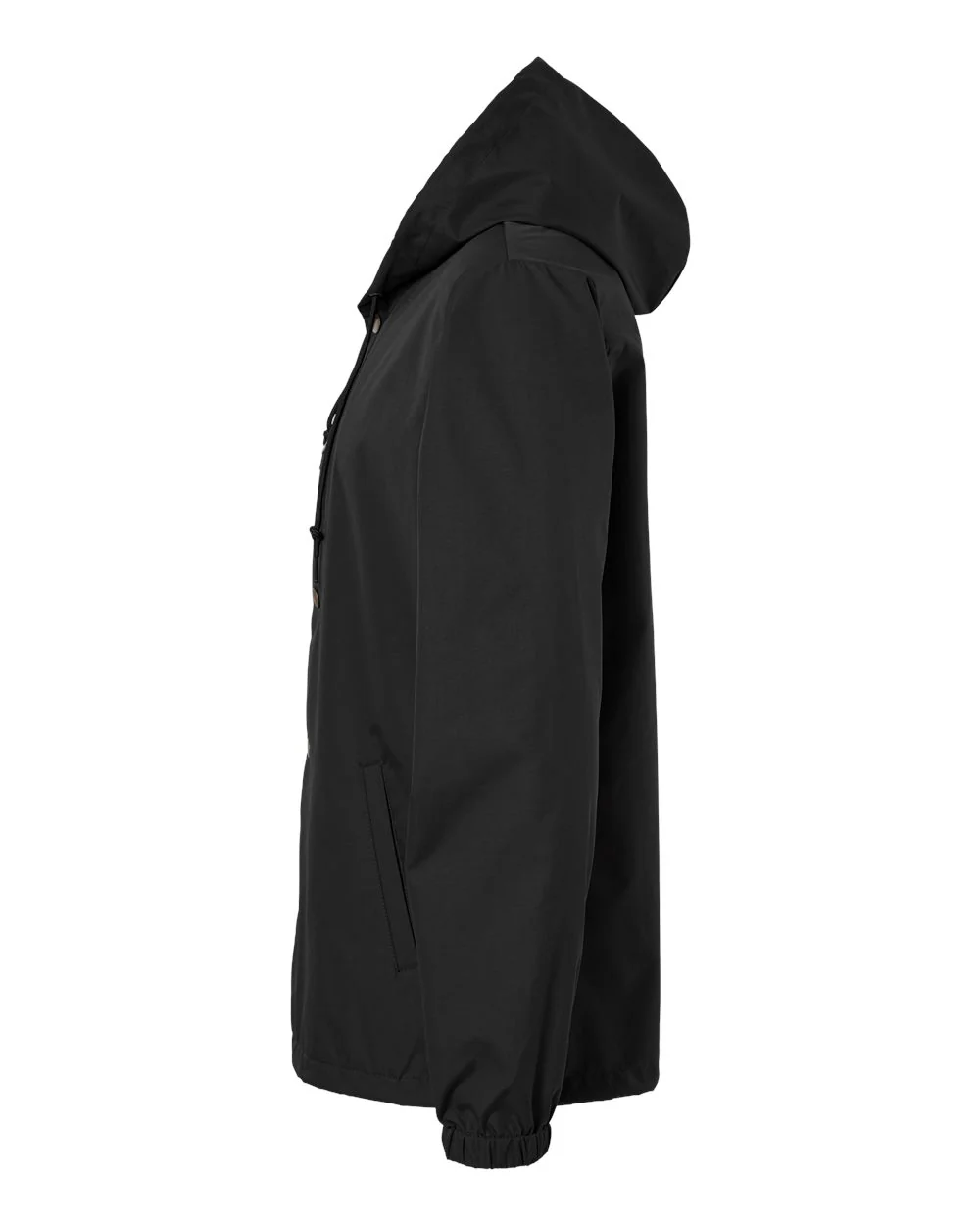 Independent Trading Co.-EXP95NB-Water-Resistant Hooded Windbreaker - Image 3