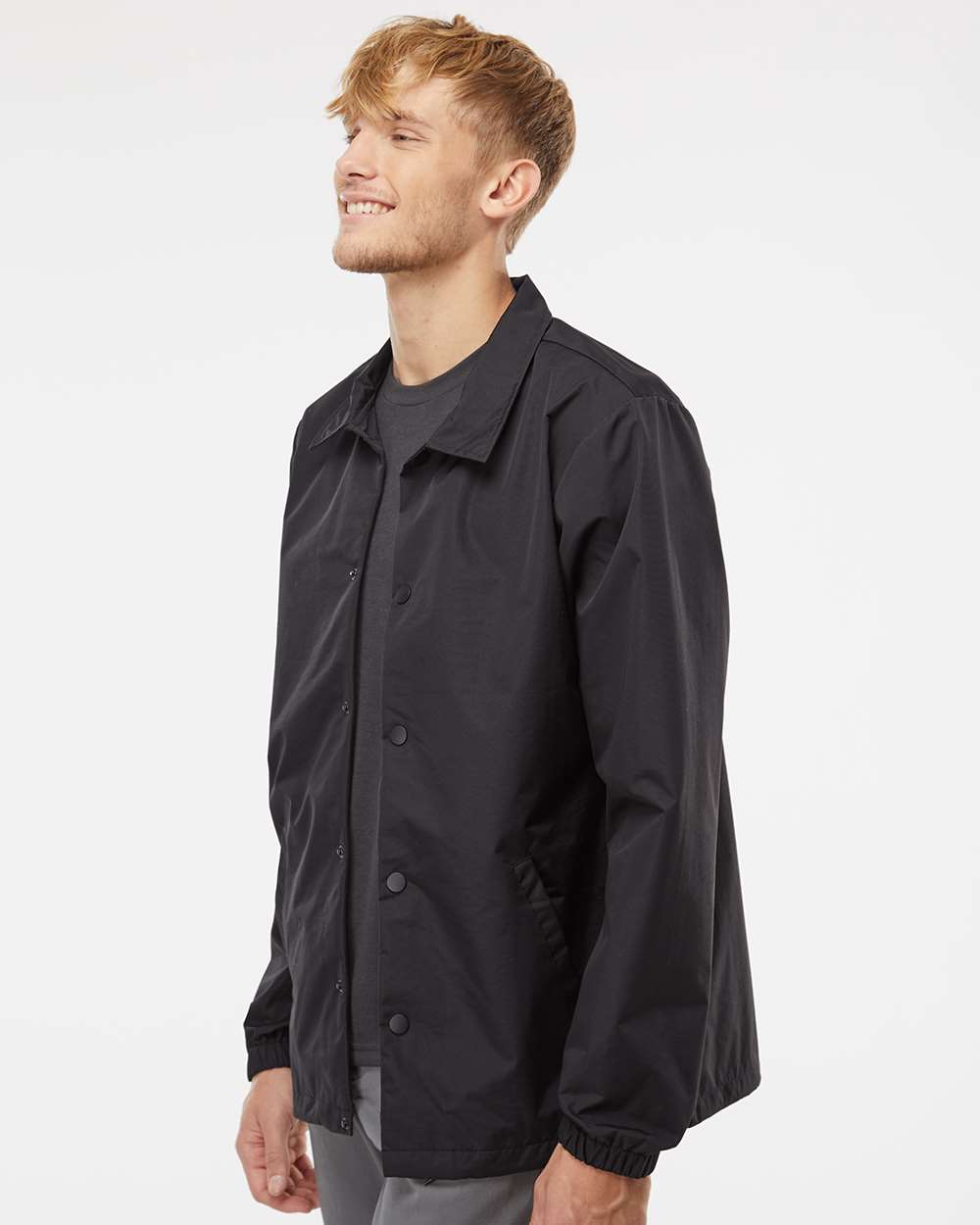Independent Trading Co.-EXP99CNB-Water-Resistant Windbreaker Coach’s Jacket - Image 12