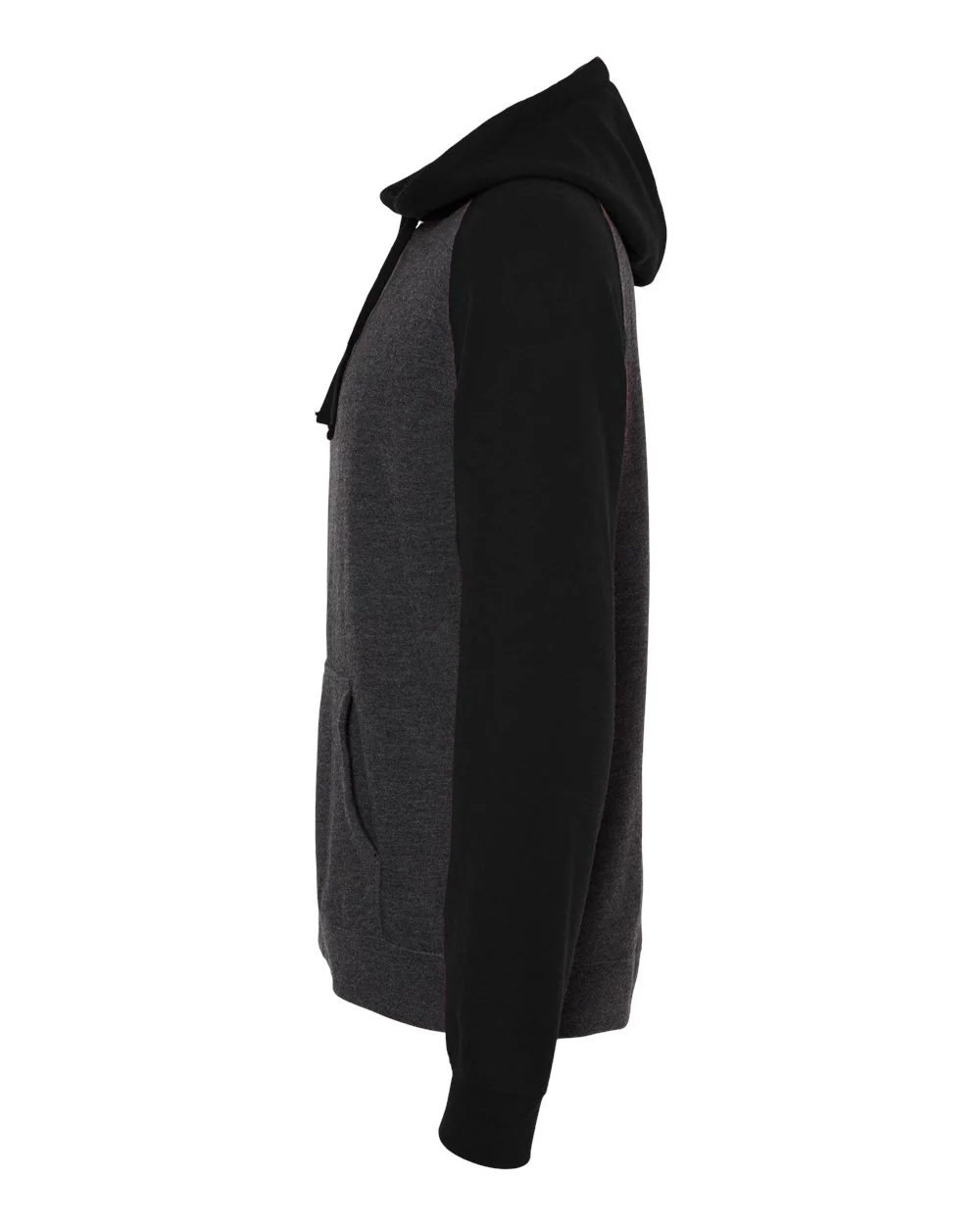 Independent Trading Co.-IND40RP-Raglan Hooded Sweatshirt - Image 10
