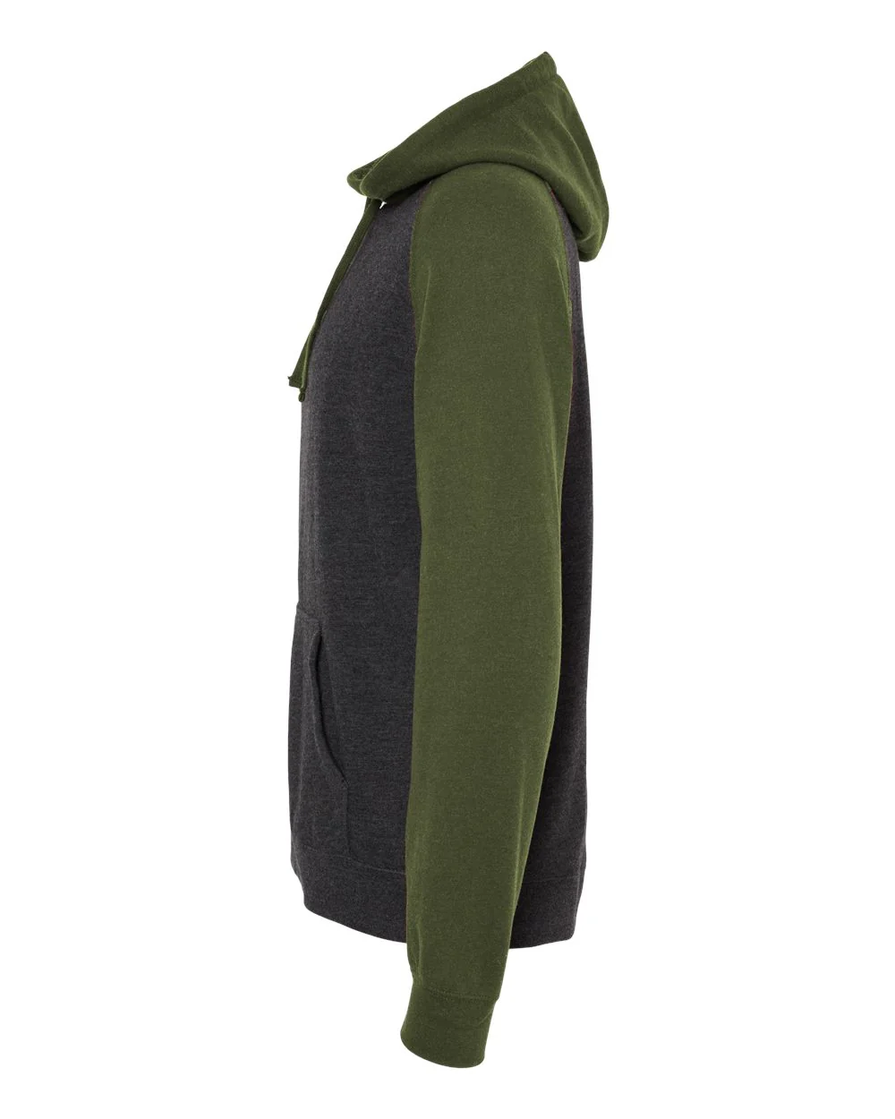 Independent Trading Co.-IND40RP-Raglan Hooded Sweatshirt - Image 3