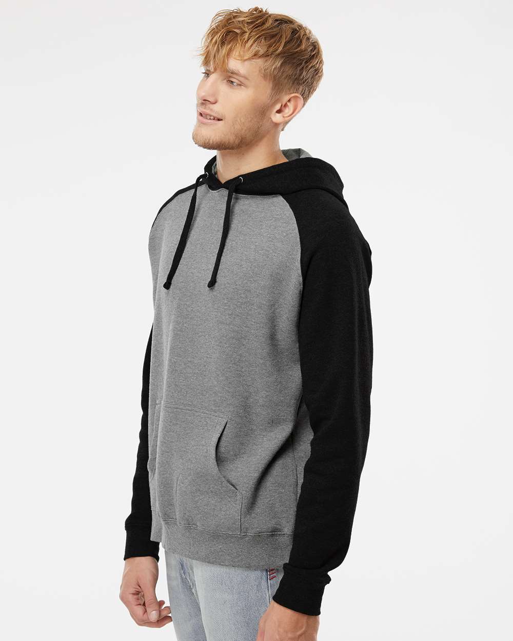 Independent Trading Co.-IND40RP-Raglan Hooded Sweatshirt - Image 30