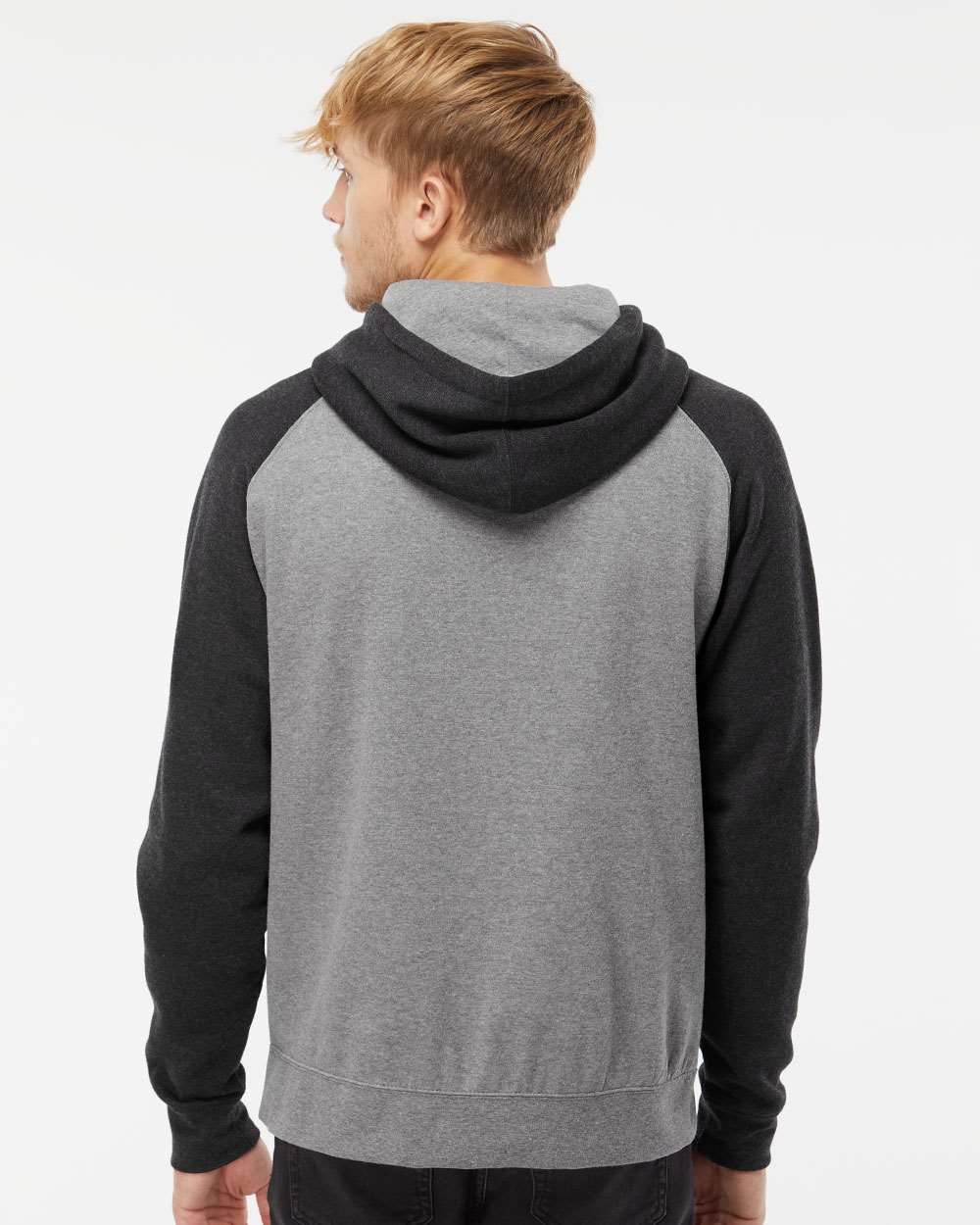 Independent Trading Co.-IND40RP-Raglan Hooded Sweatshirt - Image 37