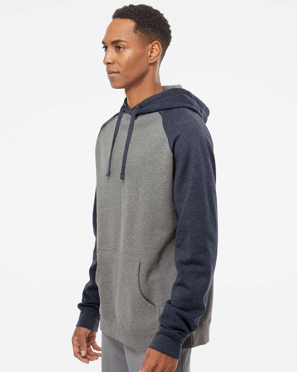 Independent Trading Co.-IND40RP-Raglan Hooded Sweatshirt - Image 42