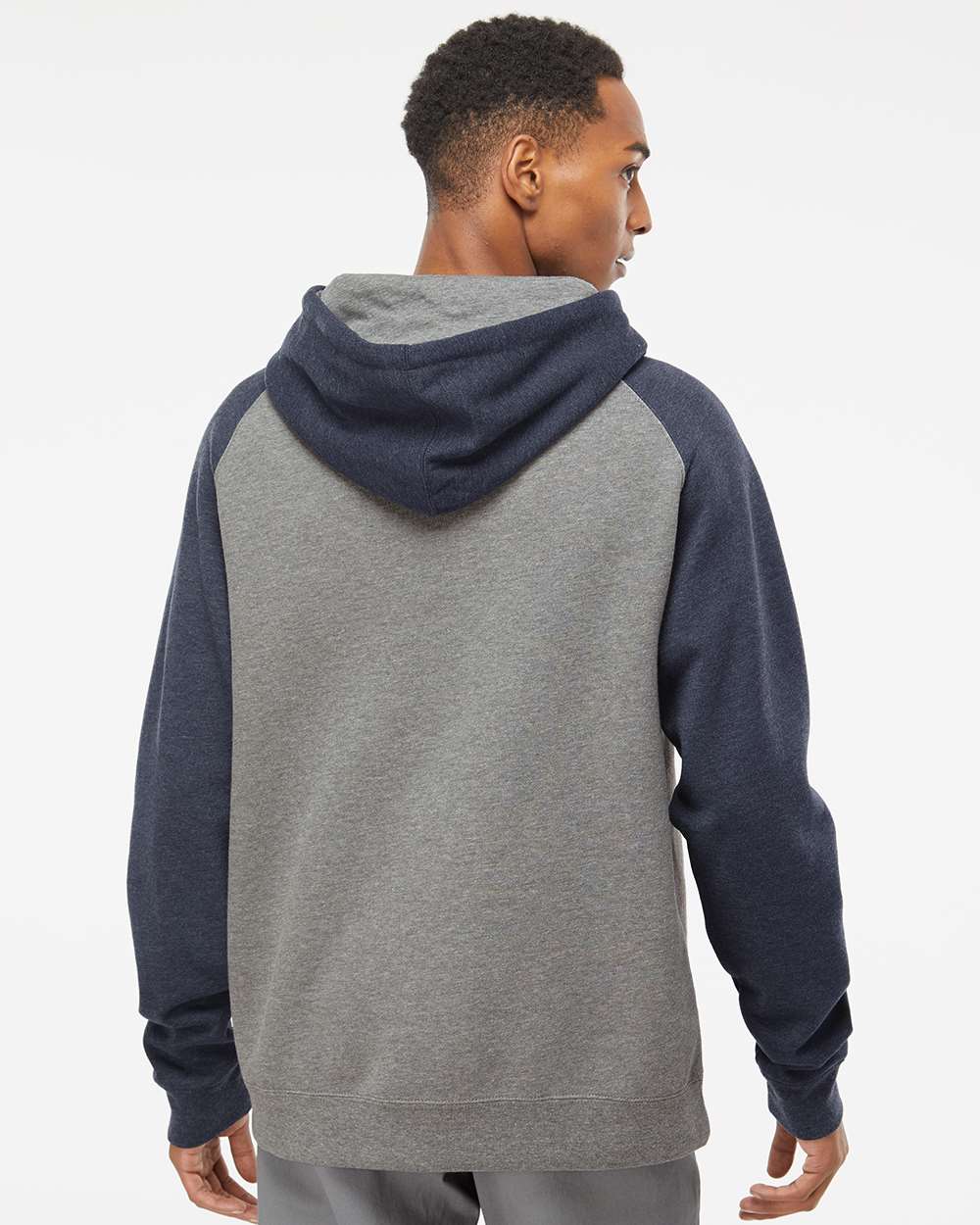 Independent Trading Co.-IND40RP-Raglan Hooded Sweatshirt - Image 43