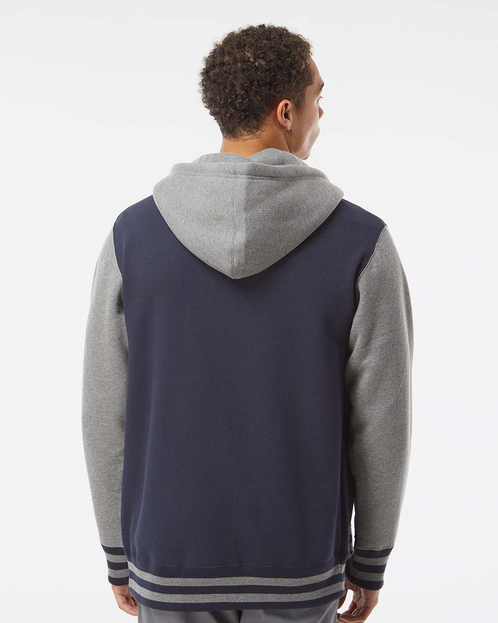 Independent Trading Co.-IND45UVZ-Heavyweight Varsity Full-Zip Hooded Sweatshirt - Image 19