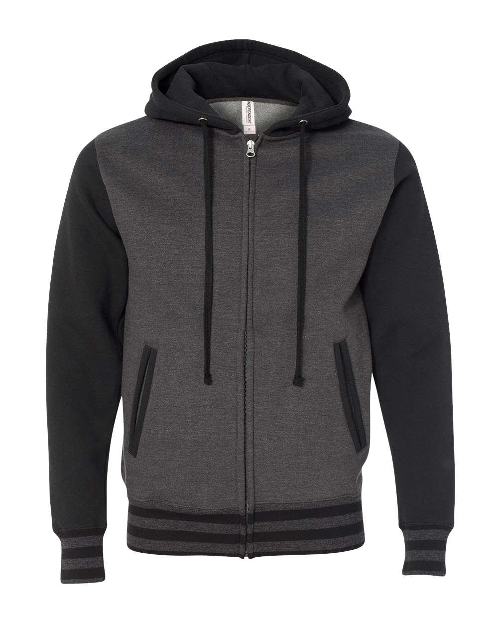 Independent Trading Co.-IND45UVZ-Heavyweight Varsity Full-Zip Hooded Sweatshirt - Image 8