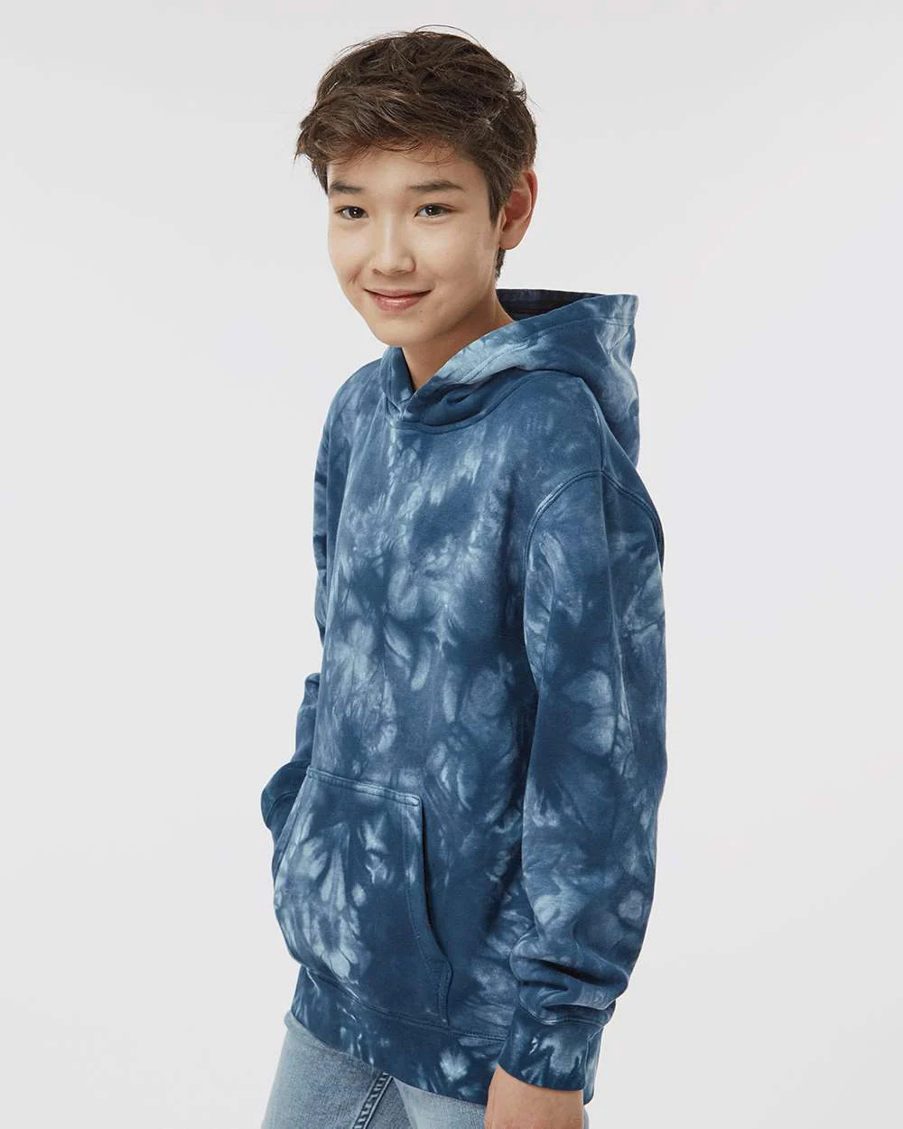 Independent Trading Co.-PRM1500TD-Youth Midweight Tie-Dyed Hooded Sweatshirt - Image 24