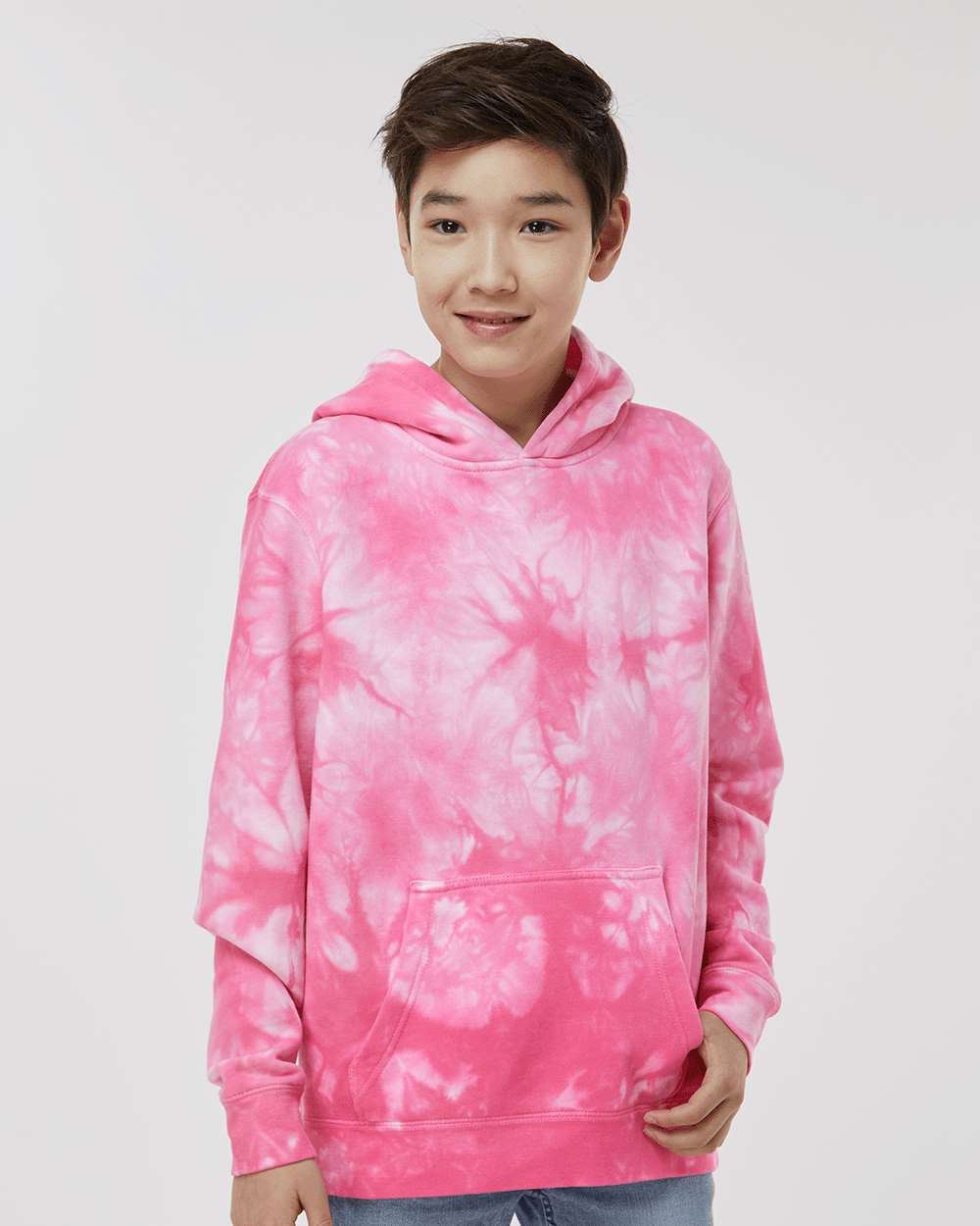 Independent Trading Co.-PRM1500TD-Youth Midweight Tie-Dyed Hooded Sweatshirt - Image 29
