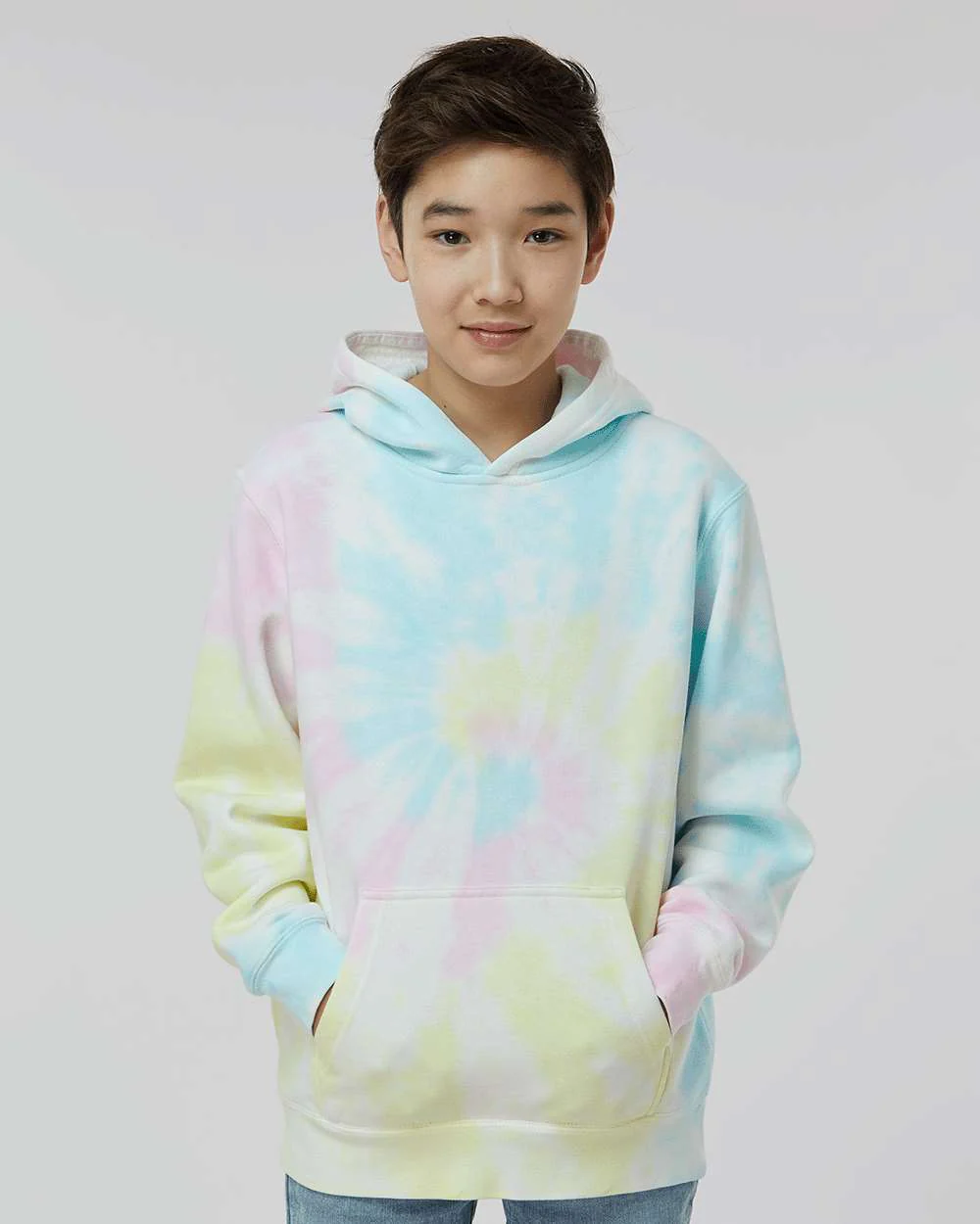 Independent Trading Co.-PRM1500TD-Youth Midweight Tie-Dyed Hooded Sweatshirt - Image 35