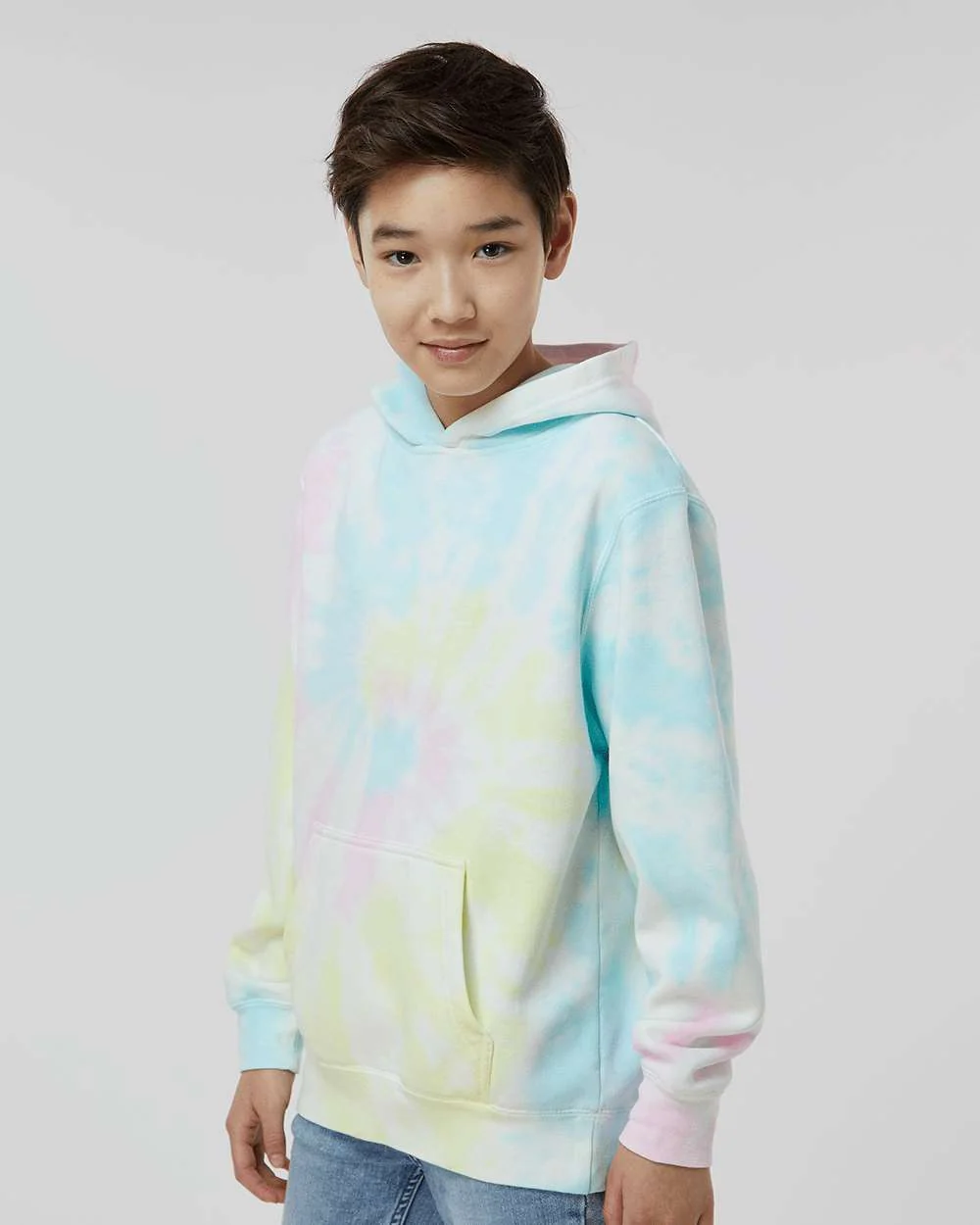 Independent Trading Co.-PRM1500TD-Youth Midweight Tie-Dyed Hooded Sweatshirt - Image 36