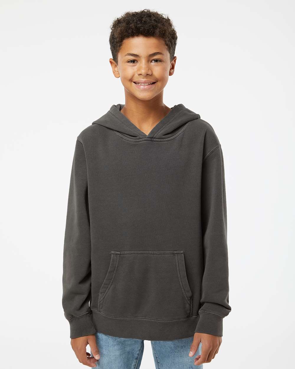 Independent Trading Co.-PRM1500Y-Youth Midweight Pigment-Dyed Hooded Sweatshirt - Image 11