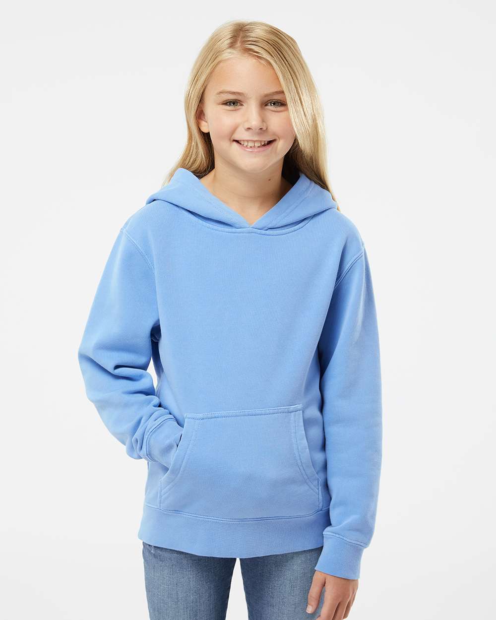 Independent Trading Co.-PRM1500Y-Youth Midweight Pigment-Dyed Hooded Sweatshirt - Image 17