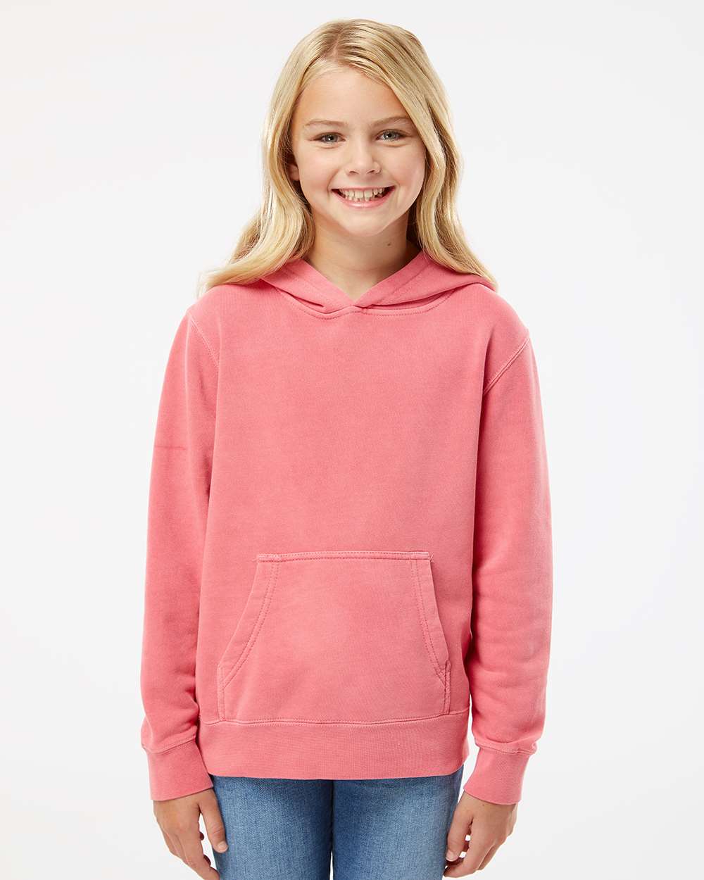 Independent Trading Co.-PRM1500Y-Youth Midweight Pigment-Dyed Hooded Sweatshirt - Image 35