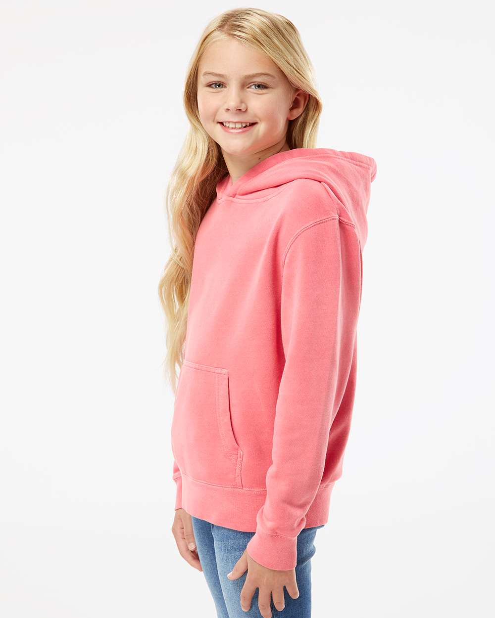 Independent Trading Co.-PRM1500Y-Youth Midweight Pigment-Dyed Hooded Sweatshirt - Image 36