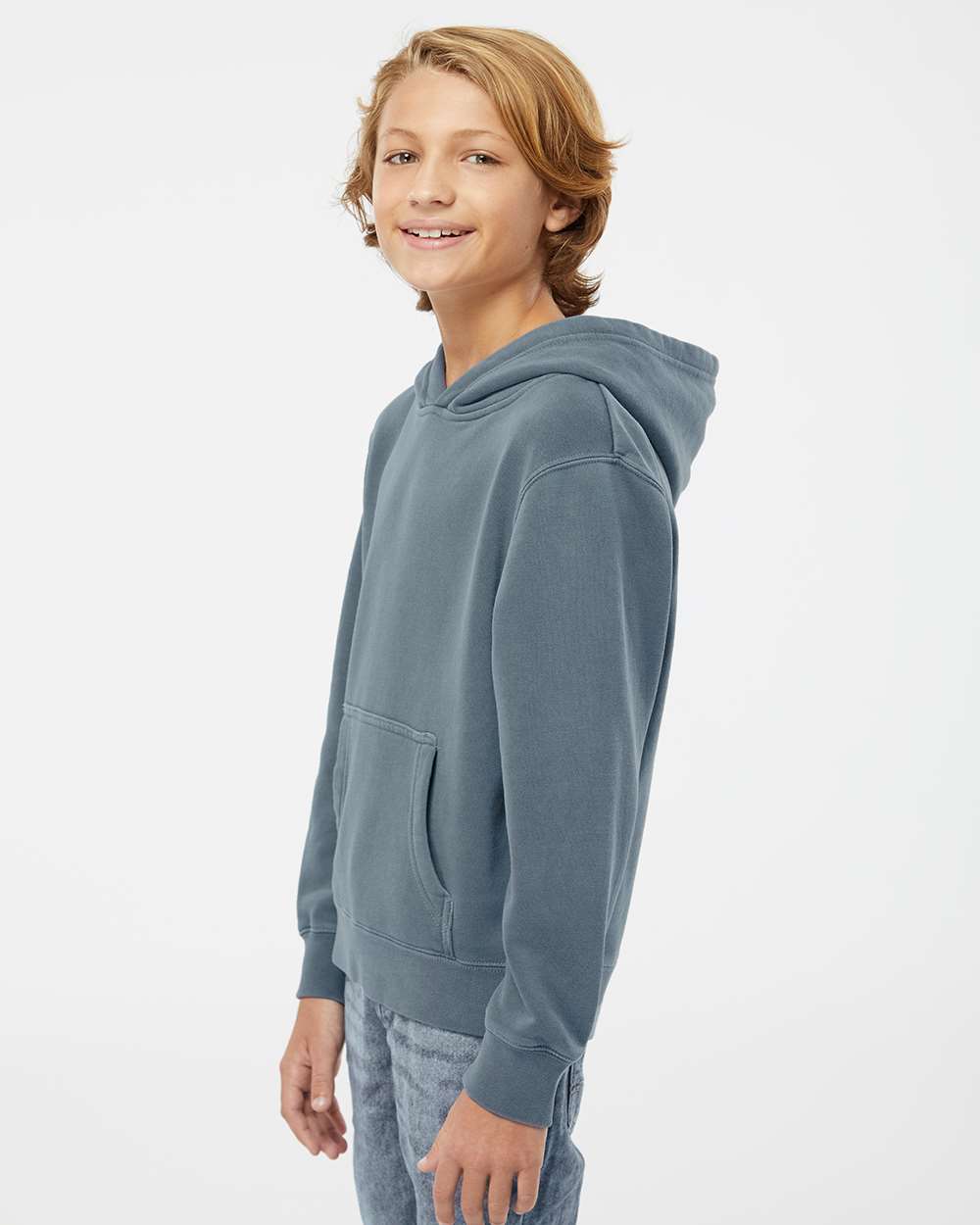 Independent Trading Co.-PRM1500Y-Youth Midweight Pigment-Dyed Hooded Sweatshirt - Image 48
