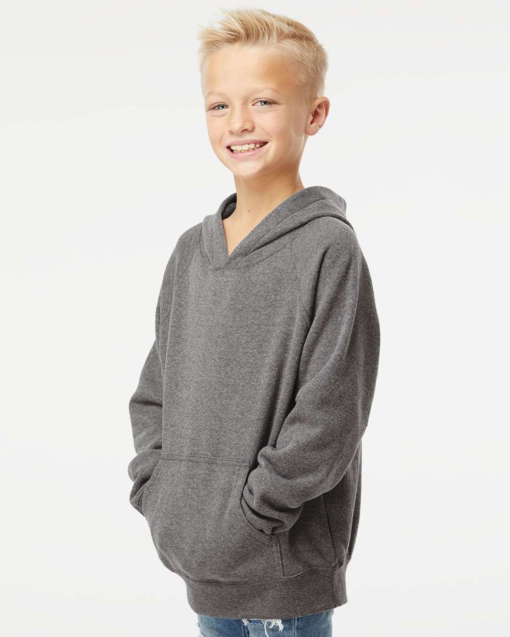 Independent Trading Co.-PRM15YSB-Youth Lightweight Special Blend Raglan Hooded Sweatshirt - Image 30