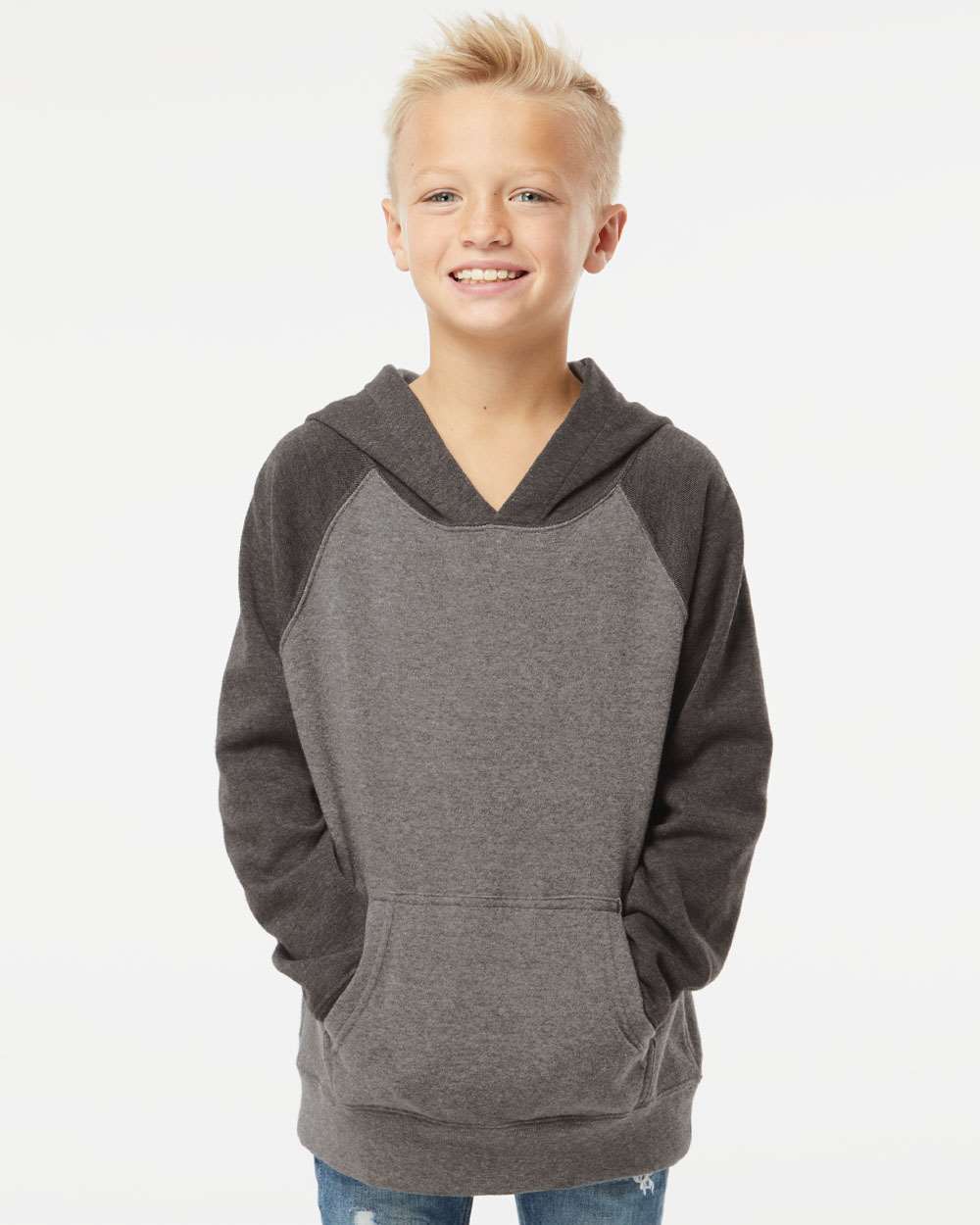 Independent Trading Co.-PRM15YSB-Youth Lightweight Special Blend Raglan Hooded Sweatshirt - Image 41