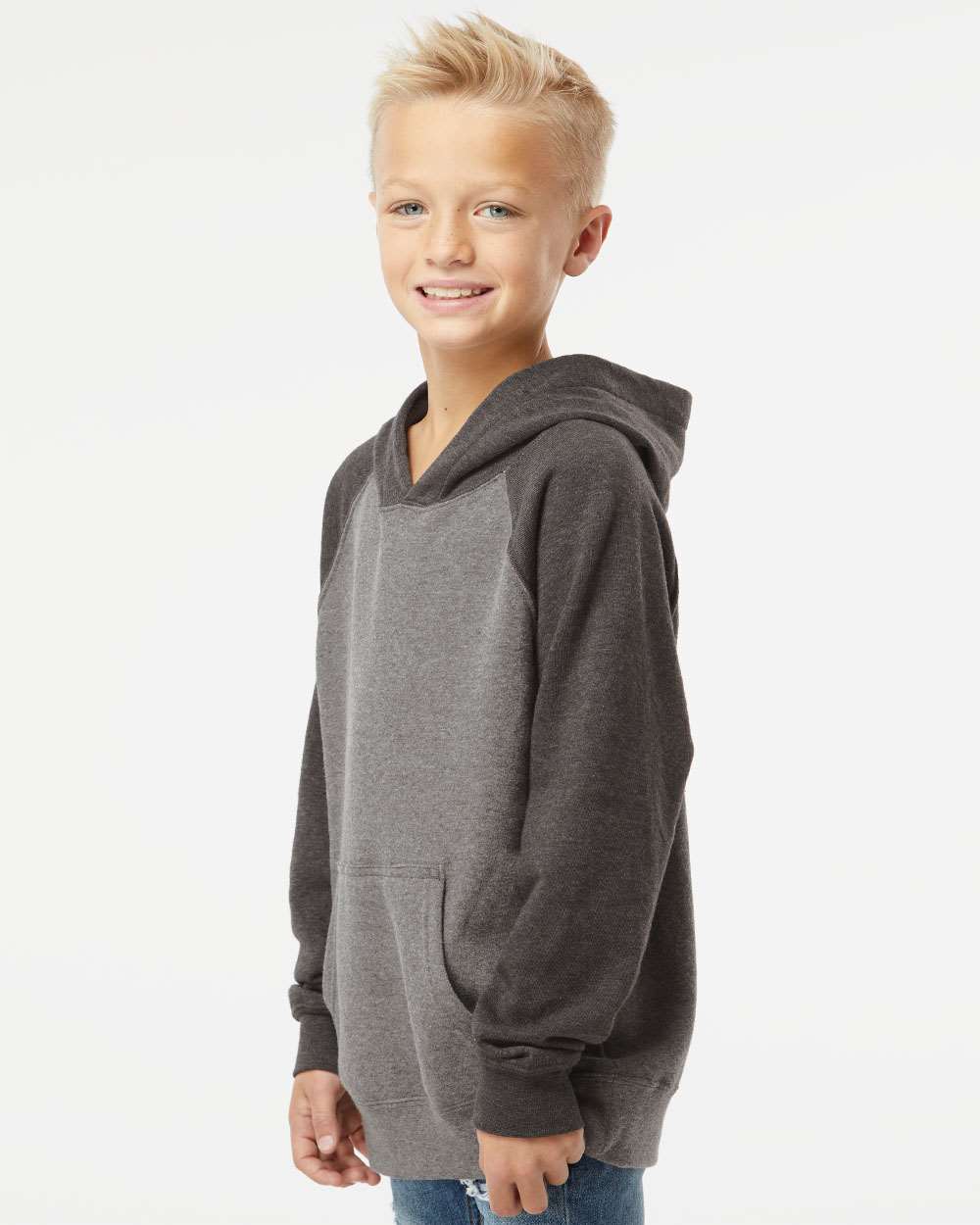 Independent Trading Co.-PRM15YSB-Youth Lightweight Special Blend Raglan Hooded Sweatshirt - Image 42
