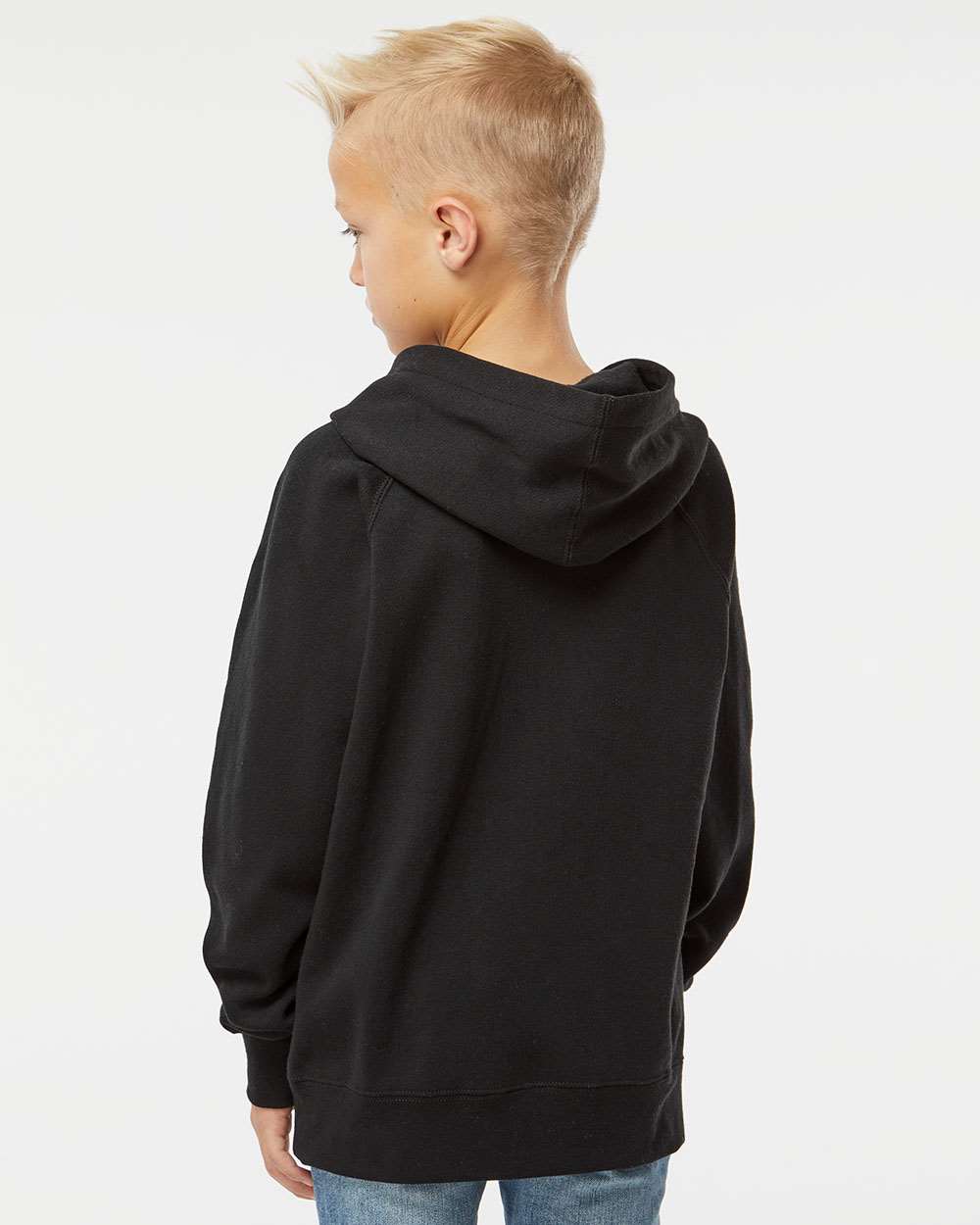 Independent Trading Co.-PRM15YSB-Youth Lightweight Special Blend Raglan Hooded Sweatshirt - Image 6