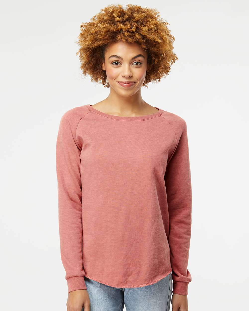 Independent Trading Co.-PRM2000-Women's California Wave Wash Crewneck Sweatshirt - Image 23